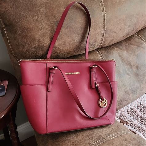 maroon michael kors purse|michael kors purse color chart.